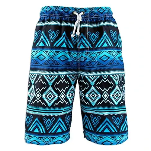 PREFER TO LIFE Men's Board Shorts, Quick Dry Swimwear Beach Holiday Party Bermuda Swim Big Pants … - 1