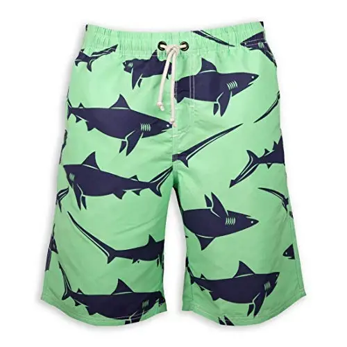 PREFER TO LIFE Men's Board Shorts, Quick Dry Swimwear Beach Holiday Party Bermuda Swim Big Pants … - 1
