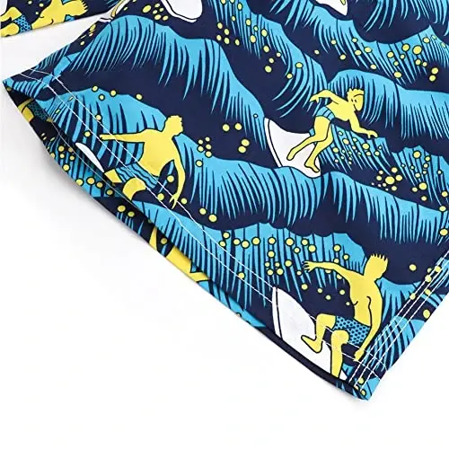 PREFER TO LIFE Men's Board Shorts, Quick Dry Swimwear Beach Holiday Party Bermuda Swim Big Pants … - 6