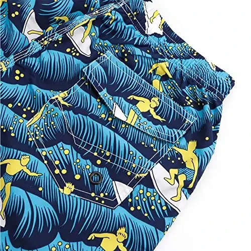PREFER TO LIFE Men's Board Shorts, Quick Dry Swimwear Beach Holiday Party Bermuda Swim Big Pants … 