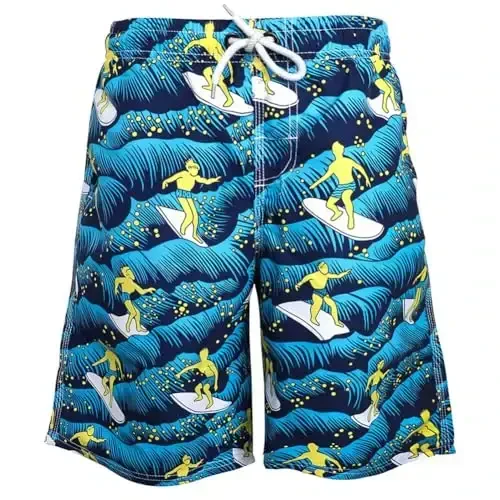 PREFER TO LIFE Men's Board Shorts, Quick Dry Swimwear Beach Holiday Party Bermuda Swim Big Pants … - 1