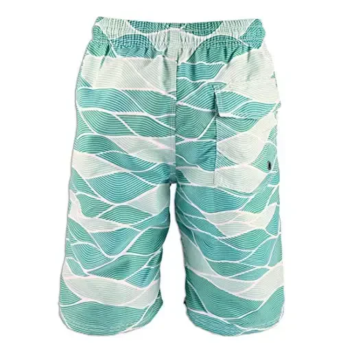 PREFER TO LIFE Men's Board Shorts, Quick Dry Swimwear Beach Holiday Party Bermuda Swim Big Pants … - 2