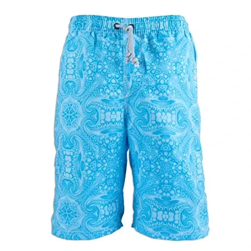 PREFER TO LIFE Men's Board Shorts, Quick Dry Swimwear Beach Holiday Party Bermuda Swim Big Pants … - 1