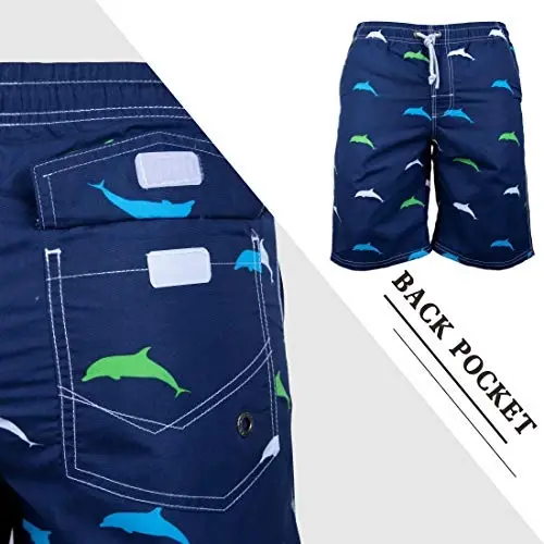 PREFER TO LIFE Men's Board Shorts, Quick Dry Swimwear Beach Holiday Party Bermuda Swim Big Pants … - 4
