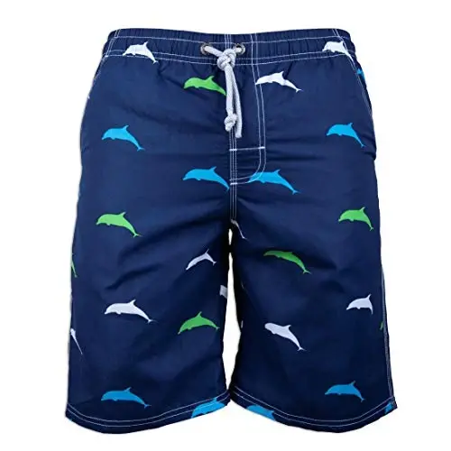 PREFER TO LIFE Men's Board Shorts, Quick Dry Swimwear Beach Holiday Party Bermuda Swim Big Pants … 