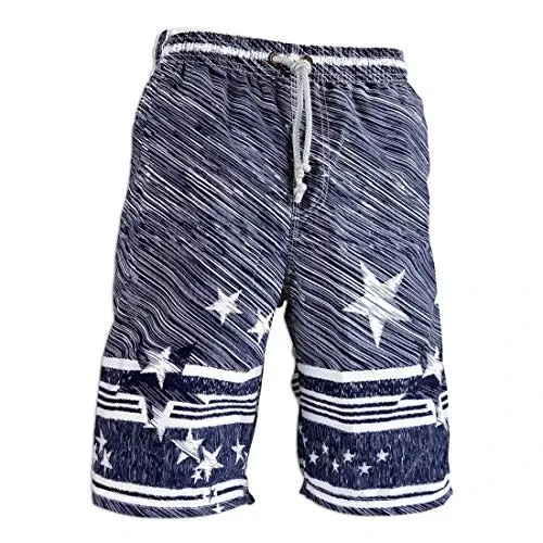 PREFER TO LIFE Men's Board Shorts, Quick Dry Swimwear Beach Holiday Party Bermuda Swim Big Pants … - 1