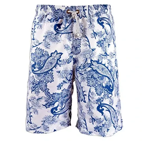 PREFER TO LIFE Men's Board Shorts, Quick Dry Swimwear Beach Holiday Party Bermuda Swim Big Pants … - 1