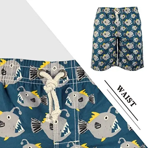 PREFER TO LIFE Men's Board Shorts, Quick Dry Swimwear Beach Holiday Party Bermuda Swim Big Pants … - 6