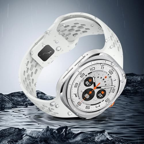 HAYONLIY Sport Дышащие Полосы, Совместимые с Samsung Galaxy Watch Ultra 47 мм (2024), Силиконовый Браслет Водонепроницаемый Заменяемый Мягкий Силиконовый Ремешок для Женщин Мужчин - 3