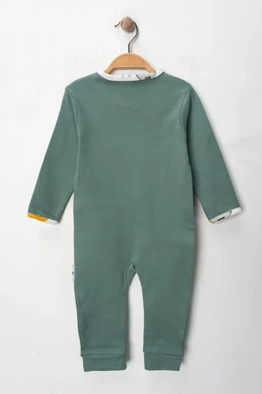 Hayvon shaklidagi unisex 3 dona chaqaloq tulum to'plami. - 6