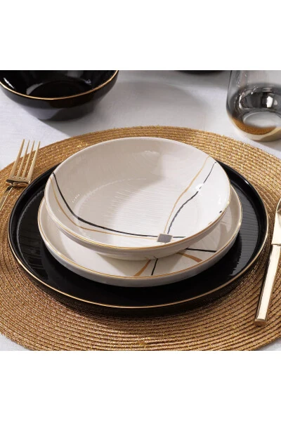 Haze Dinner Set - 55 Pieces - Black - 3