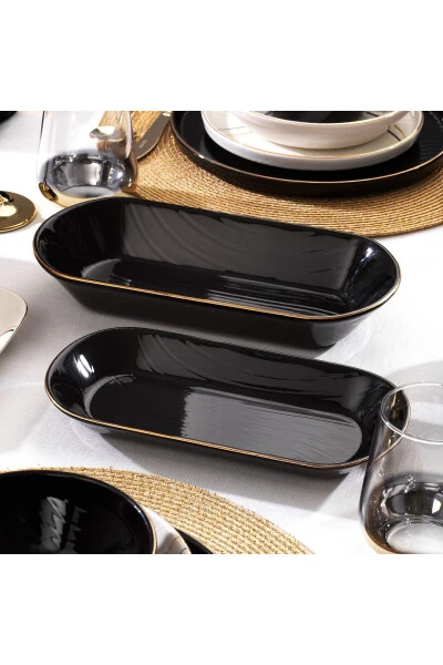 Haze Dinner Set - 55 Pieces - Black - 5