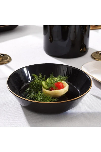 Haze Dinner Set - 55 Pieces - Black - 6