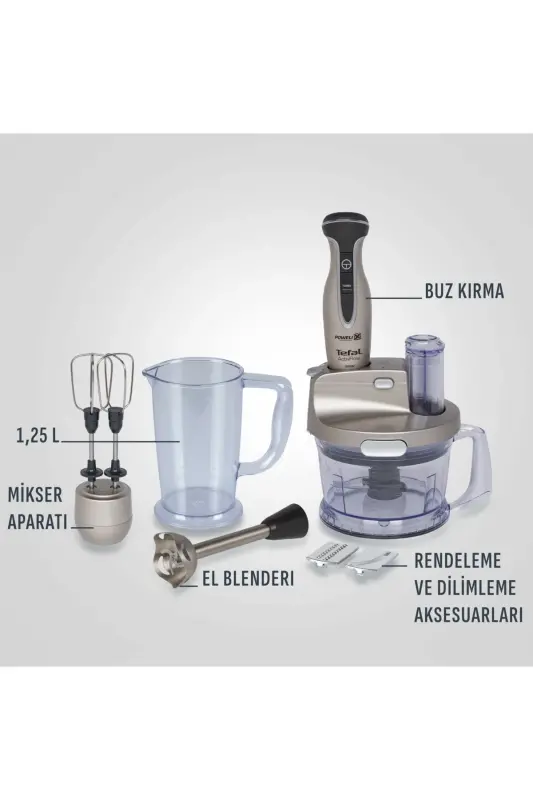 Hb235d Powelix Activflow Expert Blender 1500 Vt Shisha Idishli Kulrang - 3