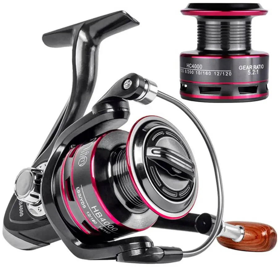 HB500-HB6000 Heavy Duty Spinning Reel Saltwater Offshore Fishing Reel Max Drag 18lbs - 1