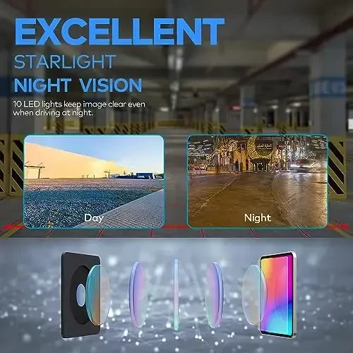 HD eRapta ERT02 Orqa ko'rinish kamerasi Litsenziya raqami Orqa kamera Pikap yuk mashinasi uchun universal SUV 149° Mukammal burchakli tungi ko'rish IP69K darajali suv o'tkazmaydigan - 5