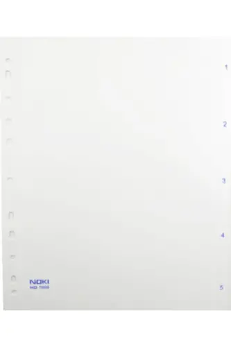 Hd Telli Dosya Mavi 3 Lü Hd Poşet Dosya 10'lu ve Hd 1 5 Rakam Ayraç - 4