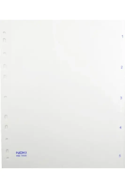 Hd Telli Dosya Mavi 3 Lü Hd Poşet Dosya 10'lu ve Hd 1 5 Rakam Ayraç - 4