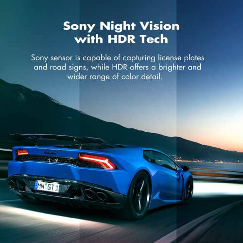 Heaboli 4K Dual Dash Cam Front and Rear, Wi-Fi GPS, 3 Inches IPS Touch Screen, Car Camera Driving Recorder with Night Vision, Parking Mode - 6