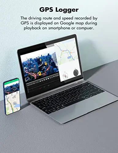 Heaboli 4K Ikkita oldingi va orqa Dash Cam, Wi-Fi GPS, 3 dyuymli IPS Sensorli Ekran, Kechki Ko'rish bilan Avtomobil Kamerasi Haydovchi Yozuvchisi, To'xtash Rejimi - 10