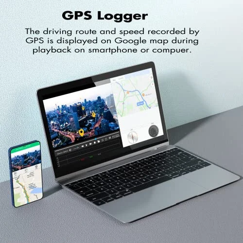 Heaboli 4K Ikkita oldingi va orqa Dash Cam, Wi-Fi GPS, 3 dyuymli IPS Sensorli Ekran, Kechki Ko'rish bilan Avtomobil Kamerasi Haydovchi Yozuvchisi, To'xtash Rejimi - 4