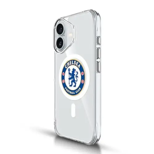 Head Case Designs Officially Licensed Chelsea Football Club Badge Logo Icon Shockproof Bumper Case [Military Grade Protection] Compatible with Apple iPhone 17 and Compatible with MagSafe - 2