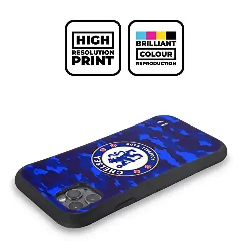 Head Case Designs Officially Licensed Chelsea Football Club Camouflage Crest Apple iPhone 11 bilan mos keladigan gibrid qutisi - 2