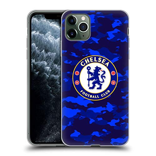 Head Case Designs Officially Licensed Chelsea Football Club Camouflage Crest Soft Gel Case Compatible with Apple iPhone 11 Pro Max - 7