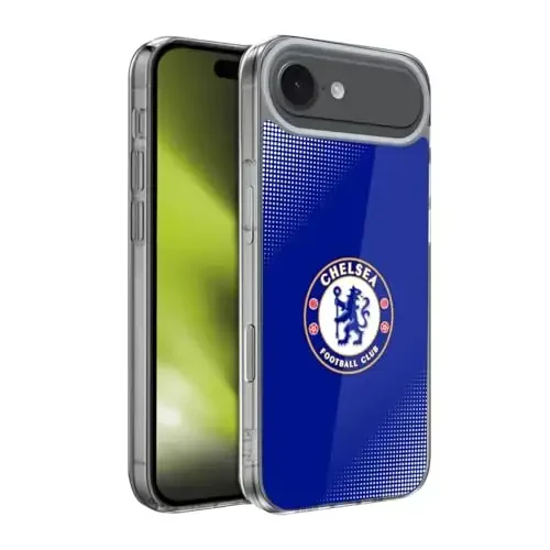 Head Case Designs Officially Licensed Chelsea Football Club Halftone Crest Gel Case [Military Grade Protection] Compatible with Apple iPhone 17 Air - 3