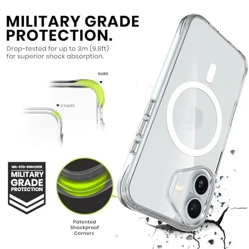Head Case Designs Officially Licensed Chelsea Football Club Lions Minimalist Logo Icon Shockproof Bumper Case [Military Grade Protection] Compatible with Apple iPhone 17 and Compatible with MagSafe - 3