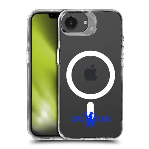 Head Case Designs Officially Licensed Chelsea Football Club Lions Minimalist Logotipi Icon zarbasiga qarshi Bamper Qutisi [Harbiy Sinf Himoyasi] Apple iPhone 16e bilan mos va MagSafe bilan mos 