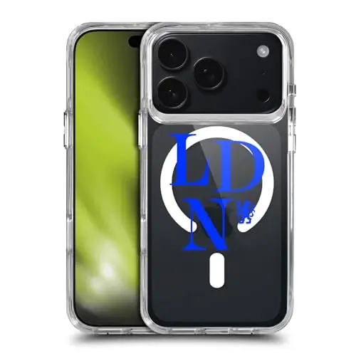 Head Case Designs Officially Licensed Chelsea Football Club Logotype Logo Icon Shockproof Bumper Case [Military Grade Protection] Compatible with Apple iPhone 17 Pro and Compatible with MagSafe - HEAD CASE DESIGNS