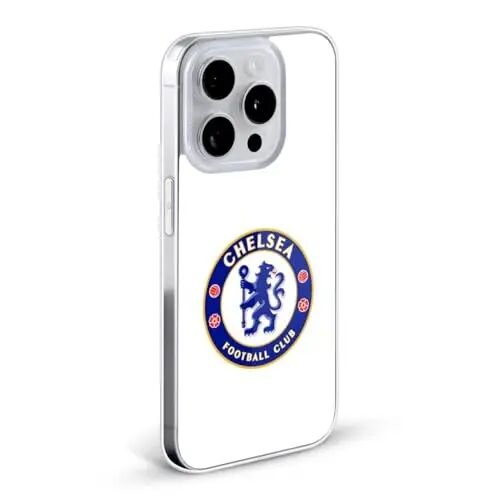 Head Case Designs Officially Licensed Chelsea Football Club Plain White Crest Gel Case [Military Grade Protection] Compatible with Apple iPhone 15 Plus and Compatible with MagSafe - 2