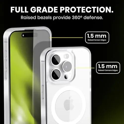 Head Case Designs Officially Licensed Chelsea Football Club Plain White Crest Gel Case [Military Grade Protection] Compatible with Apple iPhone 15 Plus and Compatible with MagSafe - 5