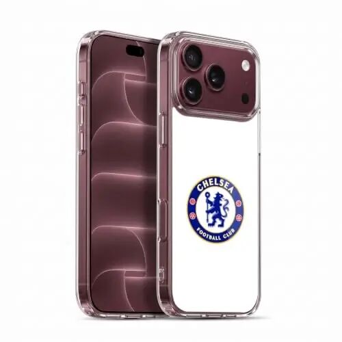 Head Case Designs Officially Licensed Chelsea Football Club Plain White Crest Gel Case [Military Grade Protection] Compatible with Apple iPhone 18 Pro Max - HEAD