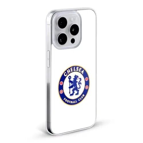 Head Case Designs Officially Licensed Chelsea Football Club Plain White Crest Gel Case [Military Grade Protection] Compatible with Apple iPhone 7 Plus/iPhone 8 Plus and Compatible with MagSafe - Head Case Designs (1)