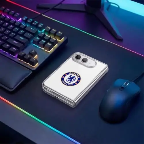 Head Case Designs Officially Licensed Chelsea Football Club Plain White Crest Gel Case [Military Grade Protection] Compatible with Apple iPhone Duo and Compatible with MagSafe - 5