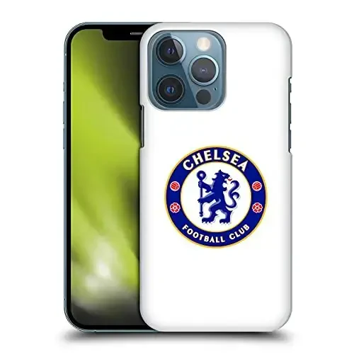 Head Case Designs Officially Licensed Chelsea Football Club Plain White Crest Hard Back Case Apple iPhone 13 Pro bilan mos keladi - 1