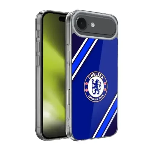 Head Case Designs Officially Licensed Chelsea Football Club Stripes Crest Gel Case [Military Grade Protection] Compatible with Apple iPhone 17 Air - 9