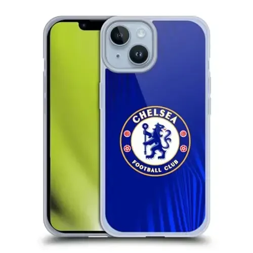 Head Case Designs Officially Licensed Chelsea Football Club Super Graphic Crest Gel Case [Harbiy darajadagi himoya] Apple iPhone 14 bilan mos keladi - 12