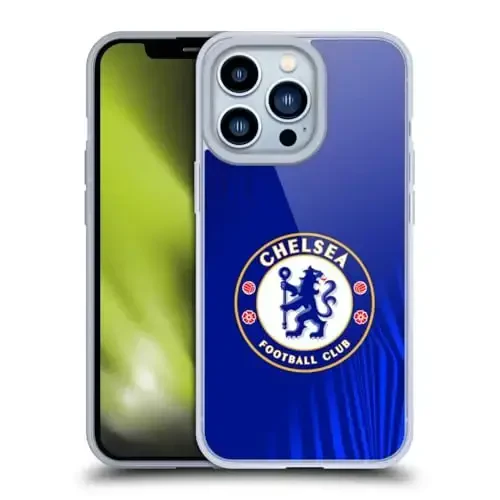 Head Case Designs Officially Licensed Chelsea Football Club Super Graphic Crest Gel Case [Military Grade Protection] Compatible with Apple iPhone 13 Pro - 11