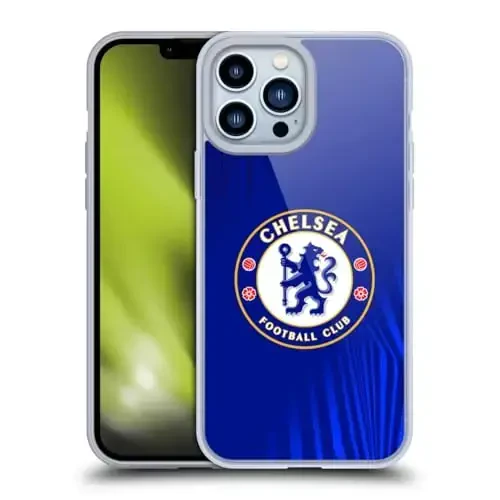 Head Case Designs Officially Licensed Chelsea Football Club Super Graphic Crest Gel Case [Military Grade Protection] Compatible with Apple iPhone 13 Pro Max - 1