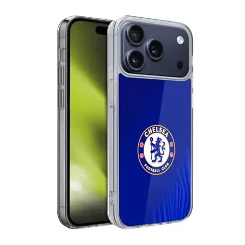 Head Case Designs Officially Licensed Chelsea Football Club Super Graphic Crest Gel Case [Military Grade Protection] Compatible with Apple iPhone 17 Pro - 4