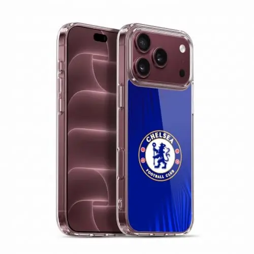 Head Case Designs Officially Licensed Chelsea Football Club Super Graphic Crest Gel Case [Military Grade Protection] Compatible with Apple iPhone 18 Pro Max - 1