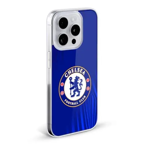 Head Case Designs Officially Licensed Chelsea Football Club Super Graphic Crest Gel Case [Military Grade Protection] Compatible with Apple iPhone 5c - 2