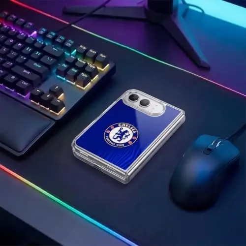 Head Case Designs Officially Licensed Chelsea Football Club Super Graphic Crest Gel Case [Military Grade Protection] Compatible with Apple iPhone Duo and Compatible with MagSafe - 5