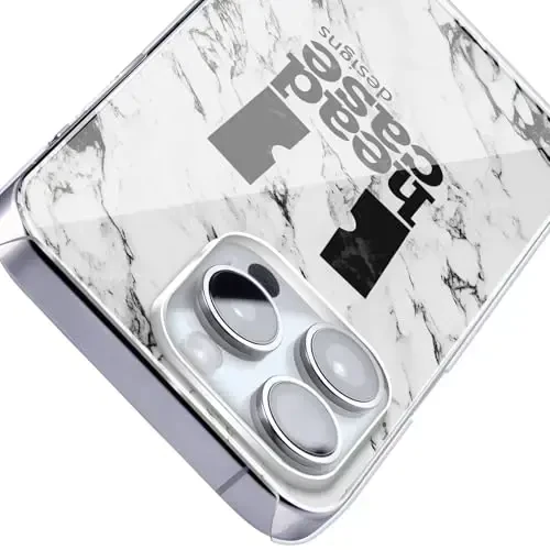 Head Case Designs Officially Licensed Chelsea Football Club White Marble Crest Hard Back Case Compatible with Apple iPhone 13 Pro - 5