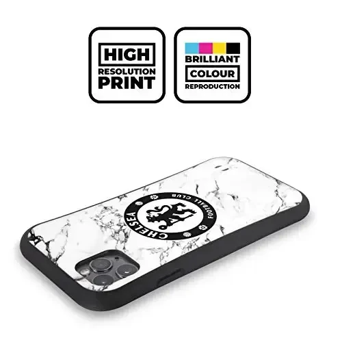 Head Case Designs Officially Licensed Chelsea Football Club White Marble Crest Hybrid Case Apple iPhone 11 bilan mos keladi - 2