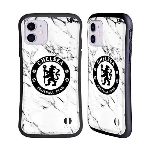 Head Case Designs Officially Licensed Chelsea Football Club White Marble Crest Hybrid Case Apple iPhone 11 bilan mos keladi - HEAD CASE DESIGNS