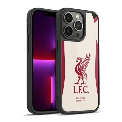 Head Case Designs Officially Licensed Liverpool Football Club Away 2025/26 Kit Gel Armor Case [Military Grade Drop Protection] Compatible with Apple iPhone 13 Pro 